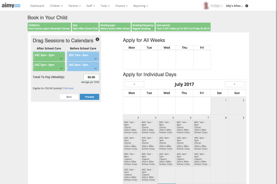 screenshot of aimy Plus